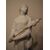 Antica scultura in porcellana biscuit del 1800 raffigurante giovane dama fanciulla 