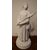 Antica scultura in porcellana biscuit del 1800 raffigurante giovane dama fanciulla 