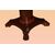 Tavolo circolare fisso con cassetti Stile Biedermeier Nord Europa del 1800 in mogano con intarsio