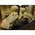  DARS641 - N. 2 statue di putti in pietra Serena, misure cm L 60 x H 57 x P 40 
