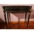 Antico tavolino da gioco francese stile Boulle del 1800 in legno ebanizzato con intarsi in ottone e bronzi