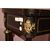 Antico tavolino da gioco francese stile Boulle del 1800 in legno ebanizzato con intarsi in ottone e bronzi