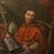 Antico olio su tavola francese del 1800 raffigurante Papa con indosso il Tabarro