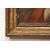 Antico dipinto su tavola francese del 1600 Raffigurante Cristo Gesù con splendida cornice antica