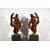 Coppia di sculture barocche in legno di noce, Veneto, fine XVII secolo