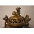 Antico piccolo vaso brucia essenze in ottone Francese del 1800
