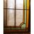 PAN414 - Vetrata colorata Liberty, misure cm L 84 x H 197  