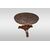 Tavolino circolare stile Carlo X del 1800 francese con piano in marmo