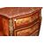Piccolo cassettone comoncino stile Luigi XV a 3 cassetti con bronzi e marmo del XIX secolo