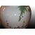 Vaso potiche cinese in porcellana bianca con paesaggio e aforismi