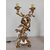 Coppia lampade con putti/angeli in legno dorato e argentato-candelieri-primi 900