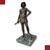 SCULTURA IN BRONZO DAVIDE E GOLIA CON BASE IN MARMO FINE XIX SECOLO