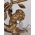 Coppia lampade con putti/angeli in legno dorato e argentato-candelieri-primi 900