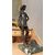 SCULTURA IN BRONZO DAVIDE E GOLIA CON BASE IN MARMO FINE XIX SECOLO