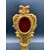 RELIQUIARIO IN LEGNO DORATO A FOGLIA ORO - XVIII SEC. 