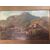 Landscape (oil on small rose) signed E. Donnini     