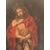 Coppia di dipinti sagomati olio su tavola del XVIII sec. 