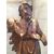 Scultura di S. Giovanni Battista in legno dorato e policromo del XVIII sec. 
