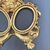 DOUBLE OVAL PHOTO FRAMES IN GOLDEN WOOD - LUIGI FILIPPO     
