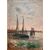 PAINTING PAINTING BOATS SIGNED ROMAIN STEPPE - XIX CENTURY     