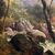FRAMEWORK &quot;LANDSCAPE WITH FIGURES&quot; BY EDWARD HENRY HOLDER - XIX CENT.     