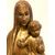 SCULTURA LIGNEA DORATA “MADONNA CON BAMBINO GESÙ” - XIX SECOLO