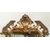 CORNICE (SMALL MIRROR) IN GOLDEN WOOD WITH GOLDEN LEAF - LUIGI FILIPPO     