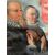 PAINTED &quot;MADONNA WITH CHILD&quot; SIGNED E. BLONDEAU 1885 - COPY OF RUBENS     