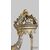 Eccezionale Baldacchino da esposizione Eucaristica, Tronetto con corona in Legno Intagliato con montanti, Dorato ed argentato - XVIII sec. 