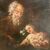 DIPINTO RELIGIOSO (S. GIUSEPPE O S. PIETRO) COL BAMBIN GESÙ - XVII SEC. 