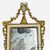Splendida specchiera in legno laccato e dorato a foglia oro - Neoclassica