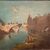 DIPINTO SU TAVOLETTA “CAPRICCIO CON PONTE E FIGURE”