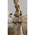 Eccezionale Baldacchino da esposizione Eucaristica, Tronetto con corona in Legno Intagliato con montanti, Dorato ed argentato - XVIII sec. 