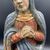 &quot;MADONNA ORANTE&quot; SCULPTURE IN POLYCHROME WOOD - XVI CENTURY.     