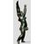 Statua di angelo in metallo brunito - XIX sec.