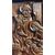Scultura in rilievo in legno, pannello scolpito "Sacra Famiglia" - XIX sec. 