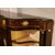 Ricca credenza Servante francese in ebano con medaglioni in porcellana di Sevres del 1800 stile Luigi XV