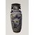 Antico vaso cinese in porcellana bianca con decori blu del 1800