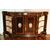 Ricca credenza Servante francese in ebano con medaglioni in porcellana di Sevres del 1800 stile Luigi XV