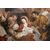 Olio su tela di inizio 1700 Raffigurante Adorazione del Bambin Gesù con Pastori e Donne Scuola Fiamminga