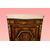 Splendida servante credenza parigina del 1800 riccamente intarsiata con piano in marmo e bronzi