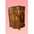 Splendida servante credenza parigina del 1800 riccamente intarsiata con piano in marmo e bronzi