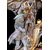 Coppia lampade elettrificate del 1800 Vecchia Parigi in porcellana