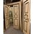  PTS873 - N. 2 porte in legno laccato, luce cm L 110 x H 215  
