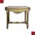 TAVOLINO DORATO IN STILE NEOCLASSICO FINE XIX SECOLO