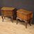 Pair of Italian bedside tables in wood from the 50s