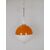 Lampadario vintage a sfera - materiale plastico - modernariato - anni 60-70