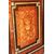 Credenzino 1 porta stile Luigi XVI francese del 1800 in legno di ebano riccamente intarsiato