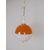 Lampadario vintage a sfera - materiale plastico - modernariato - anni 60-70