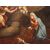 Olio su tela italiano di inizio 1700 raffigurante L'Annunciazione della Vergine Maria